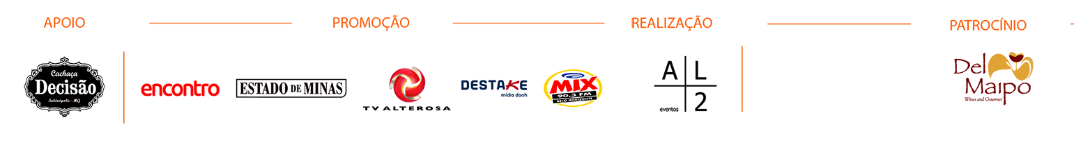 Logos dos patrocinadores do festival Botecar