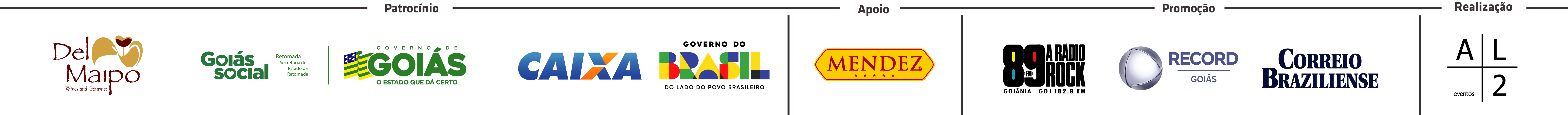 Marcas patrocinadoras e apoiadoras