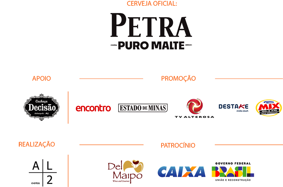 Marcas patrocinadoras e apoiadoras