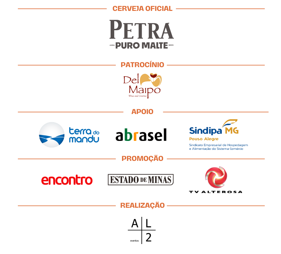 Marcas patrocinadoras e apoiadoras